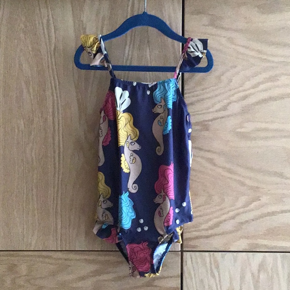 Mini Rodini Seahorse Swimsuit size 5 - 7